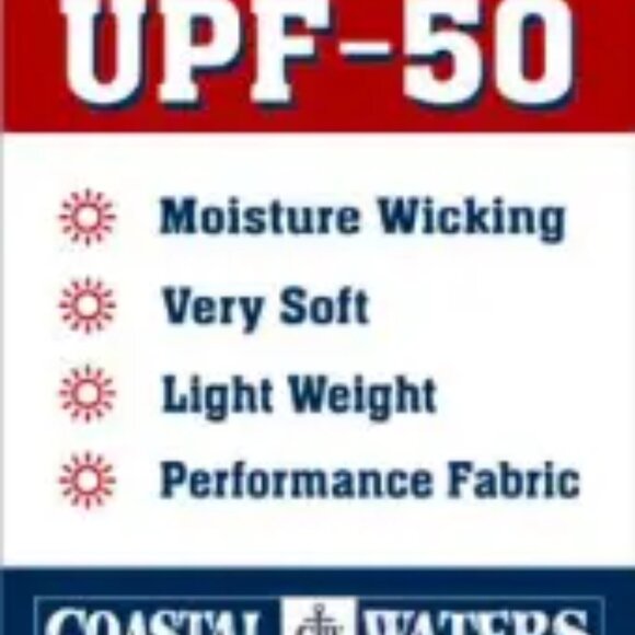 Coastal Waters Crew Neck UPF 50 Sun Protection Tee- Flash Green - Picture 2 of 4